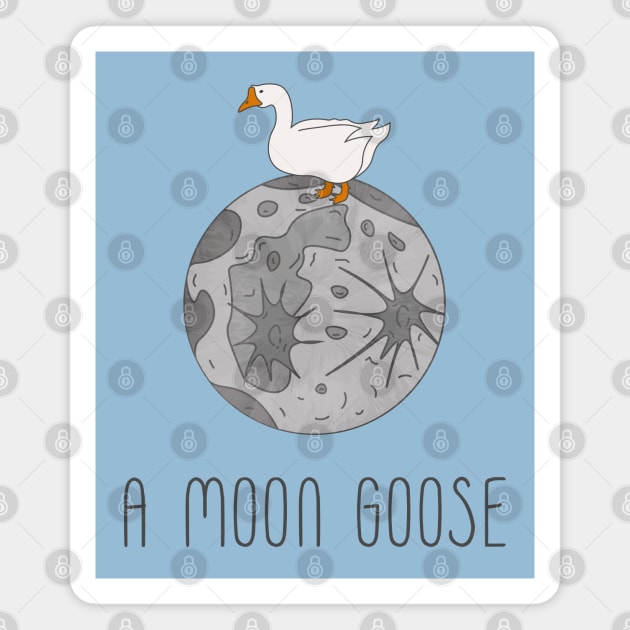 A Moon Goose Magnet by Karlsefni Design